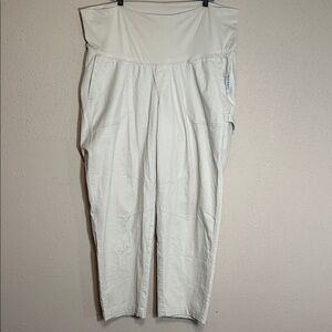 Old Navy Carpenter Painter Khaki Chino Pants Relaxed Maternity size XL NEW